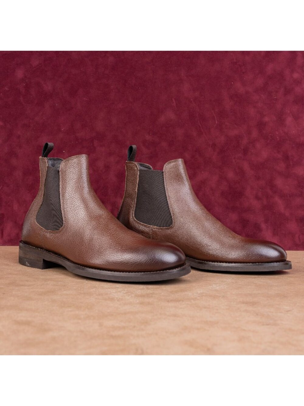 Adam Derrick by Boot NY Men Brown Leather Dress Chelsea Ankle Boots sz 7